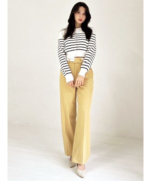 RESEXXY(リゼクシー)の「ダブルウエストストレートパンツ(その他パンツ・レディース・チャコールグレー/イエロー/ベージュ・SMALL/MEDIUM)」の19枚目の写真