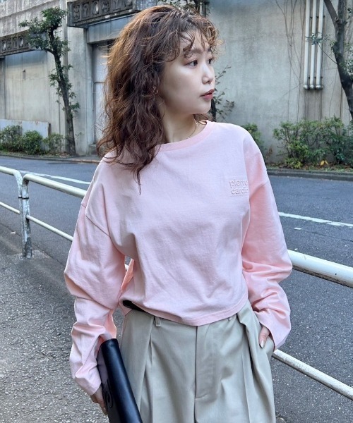 FRAY I.D（フレイアイディー）の「【pierre cardin】エンボスロゴロンT