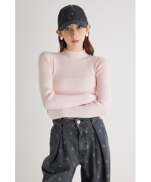 rienda(リエンダ)の「ウォッシャブルハイネック2WAYニットトップス(ニット/セーター・レディース・ホワイト/ライトピンク/ライトブルー/ブラック・FREE)」の18枚目の写真
