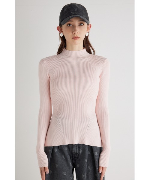 rienda(リエンダ)の「ウォッシャブルハイネック2WAYニットトップス(ニット/セーター・レディース・ホワイト/ライトピンク/ライトブルー/ブラック・FREE)」の21枚目の写真