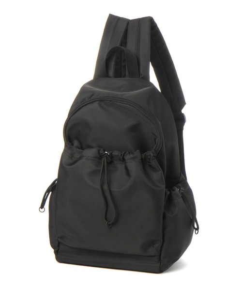 LAKOLE（ラコレ）の「ドロストポケットデイバッグ / 991654（バックパック/リュック・レディース・ブラック/ライトベージュ・FREE）」の3枚目の写真
