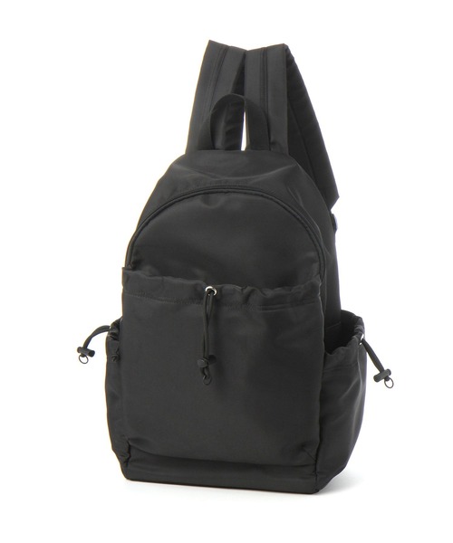 LAKOLE（ラコレ）の「ドロストポケットデイバッグ / 991654（バックパック/リュック・レディース・ブラック/ライトベージュ・FREE）」の5枚目の写真