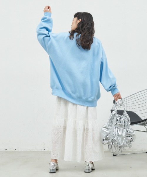 MERLOT（メルロー）の「コットンレーススカート（スカート・レディース・ブラック/ホワイト・FREE）」の11枚目の写真