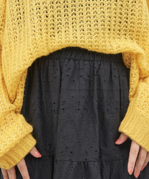 MERLOT（メルロー）の「コットンレーススカート（スカート・レディース・ブラック/ホワイト・FREE）」の17枚目の写真