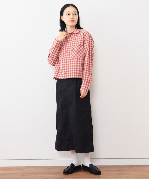 BEAMS BOY(ビームスボーイ)の「BEAMS BOY / チノ タイト スカート(スカート・レディース・ベージュ/ブラック・0/1)」の16枚目の写真