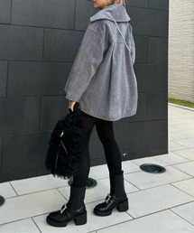 AMELY | Aラインハーフコート(その他アウター)