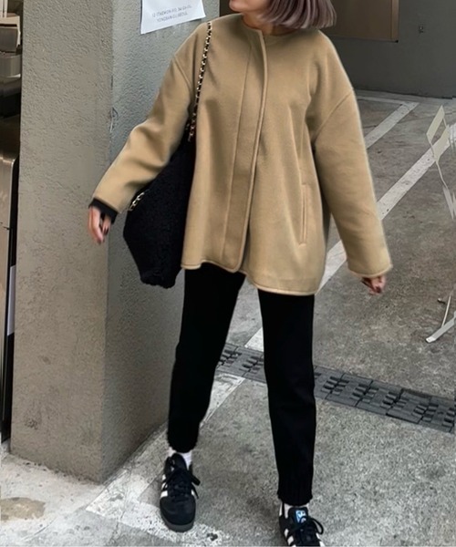 AMELY(エミリー)の「Aラインハーフコート(その他アウター・レディース・グレー系その他/ベージュ系その他2/ブラック系その他/ブラック系その他2/ベージュ系その他/グレー系その他2・フリー)」の19枚目の写真