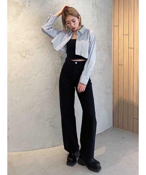 EMODA（エモダ）の「2WAYオーバーシャツ（シャツ/ブラウス・レディース・ベージュ/ホワイト/グレー/ブルー・FREE）」の12枚目の写真