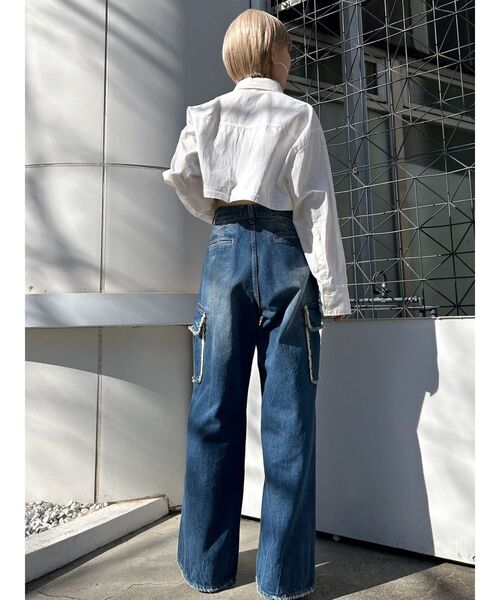 EMODA（エモダ）の「2WAYオーバーシャツ（シャツ/ブラウス・レディース・ベージュ/ホワイト/グレー/ブルー・FREE）」の22枚目の写真