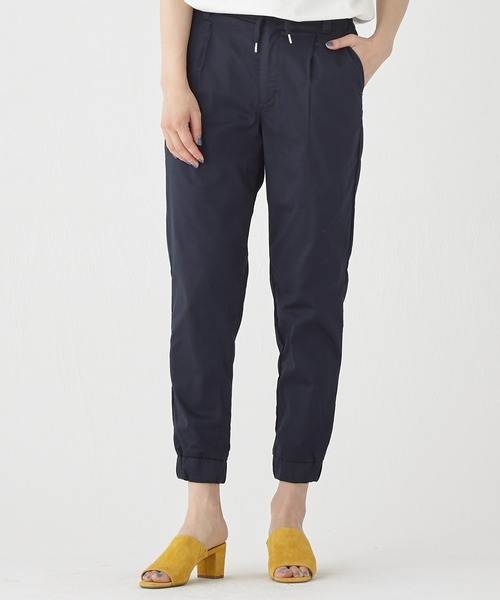 KRIFF MAYER Lady's Collection（クリフメイヤーレディースコレクション）の「【通気性・吸水速乾性】リラックステーパードジョガーパンツ（その他パンツ・レディース・ブラック/ネイビー/ベージュ/オリーブ・LARGE/MEDIUM）」の4枚目の写真