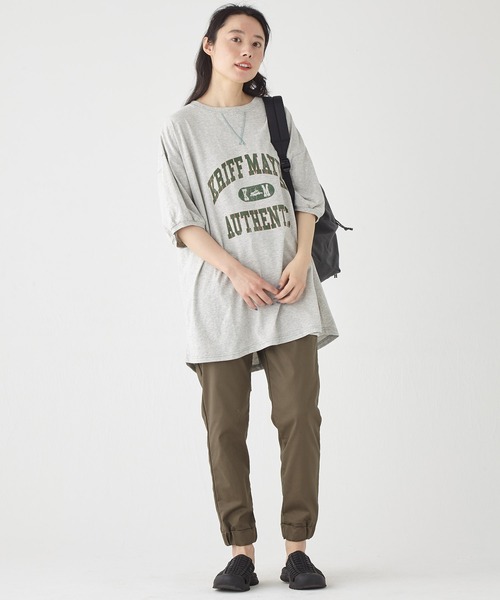 KRIFF MAYER Lady's Collection（クリフメイヤーレディースコレクション）の「【通気性・吸水速乾性】リラックステーパードジョガーパンツ（その他パンツ・レディース・ブラック/ネイビー/ベージュ/オリーブ・LARGE/MEDIUM）」の10枚目の写真