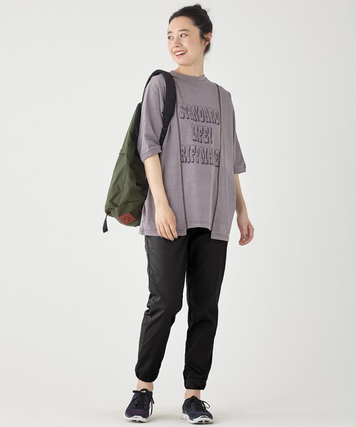 KRIFF MAYER Lady's Collection（クリフメイヤーレディースコレクション）の「【通気性・吸水速乾性】リラックステーパードジョガーパンツ（その他パンツ・レディース・ブラック/ネイビー/ベージュ/オリーブ・LARGE/MEDIUM）」の11枚目の写真