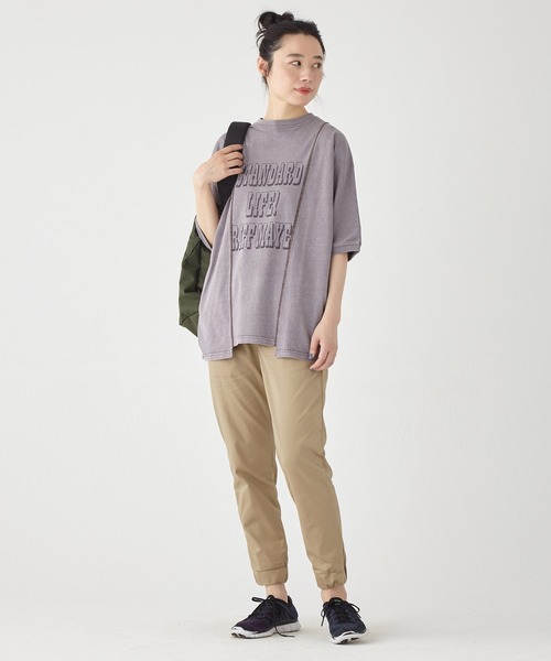 KRIFF MAYER Lady's Collection（クリフメイヤーレディースコレクション）の「【通気性・吸水速乾性】リラックステーパードジョガーパンツ（その他パンツ・レディース・ブラック/ネイビー/ベージュ/オリーブ・LARGE/MEDIUM）」の12枚目の写真