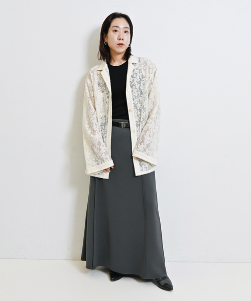 CITYSHOP(シティーショップ)の「《追加》ASYMMETRY Tシャツ(Tシャツ/カットソー・レディース・ホワイト/レッド/ブラック・FREE)」の6枚目の写真
