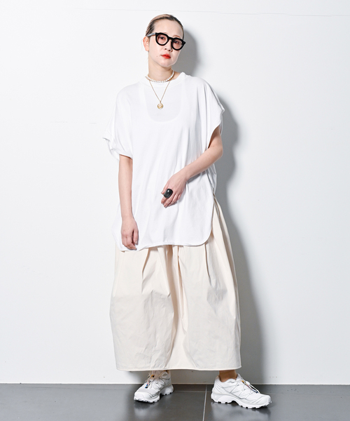 CITYSHOP(シティーショップ)の「《追加》ASYMMETRY Tシャツ(Tシャツ/カットソー・レディース・ホワイト/レッド/ブラック・FREE)」の8枚目の写真