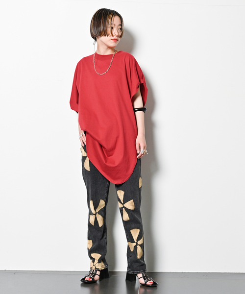 CITYSHOP(シティーショップ)の「《追加》ASYMMETRY Tシャツ(Tシャツ/カットソー・レディース・ホワイト/レッド/ブラック・FREE)」の13枚目の写真