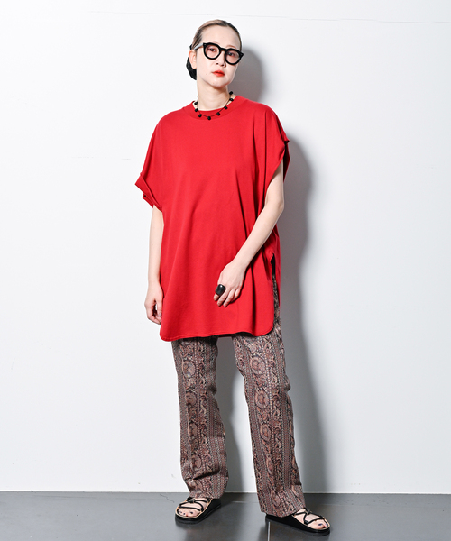 CITYSHOP(シティーショップ)の「《追加》ASYMMETRY Tシャツ(Tシャツ/カットソー・レディース・ホワイト/レッド/ブラック・FREE)」の14枚目の写真