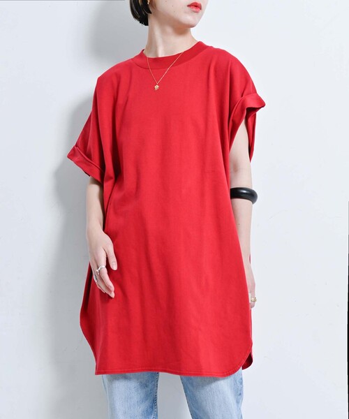 CITYSHOP(シティーショップ)の「《追加》ASYMMETRY Tシャツ(Tシャツ/カットソー・レディース・ホワイト/レッド/ブラック・FREE)」の17枚目の写真