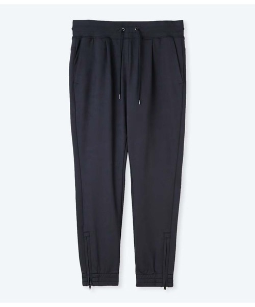 junhashimoto(ジュンハシモト)の「GATHER TUCK PANTS -EMBOSS CAMO-(スウェットパンツ・メンズ・ネイビー・5/4/3/2)」の1枚目の写真