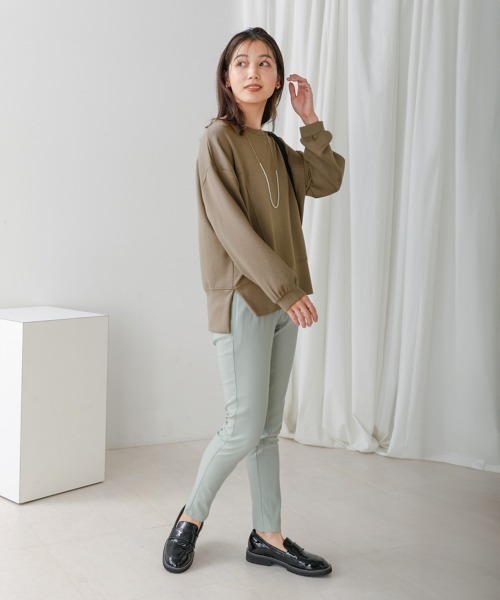 Bou Jeloud(ブージュルード)の「シンプルクルーネックカットソー(Tシャツ/カットソー・レディース・ブラック/カーキ/オフホワイト・FREE)」の22枚目の写真