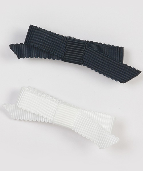 petit main（プティマイン）の「リボンヘアクリップ（バレッタ/ヘアクリップ・キッズ・ネイビー/ライトピンク/ブルー/ラベンダー・FREE）」の9枚目の写真