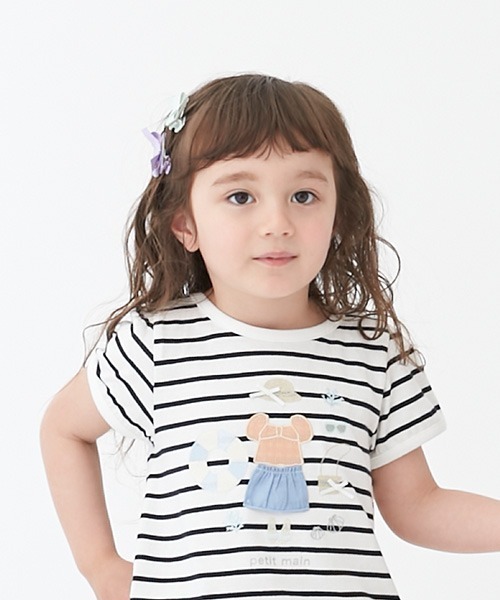 petit main（プティマイン）の「リボンヘアクリップ（バレッタ/ヘアクリップ・キッズ・ネイビー/ライトピンク/ブルー/ラベンダー・FREE）」の15枚目の写真