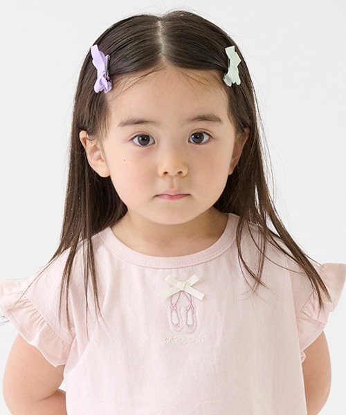 petit main（プティマイン）の「リボンヘアクリップ（バレッタ/ヘアクリップ・キッズ・ネイビー/ライトピンク/ブルー/ラベンダー・FREE）」の13枚目の写真