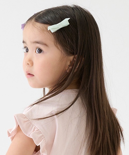 petit main（プティマイン）の「リボンヘアクリップ（バレッタ/ヘアクリップ・キッズ・ネイビー/ライトピンク/ブルー/ラベンダー・FREE）」の14枚目の写真