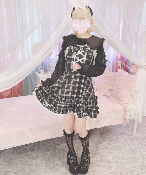 MA*RS（アメーバーマーズ）の「チェックDollyキャミワンピース