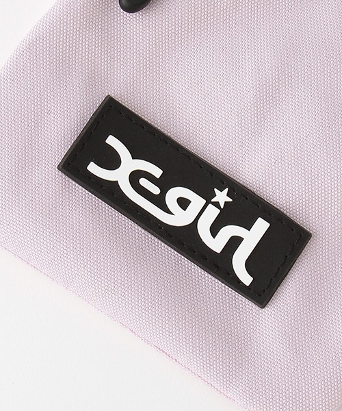 X-girl Stages（エックスガールステージス）の「サコッシュ付きロゴプリントバックパック（バックパック/リュック・キッズ・ブラック/ラベンダー/ベージュ・FREE）」の4枚目の写真