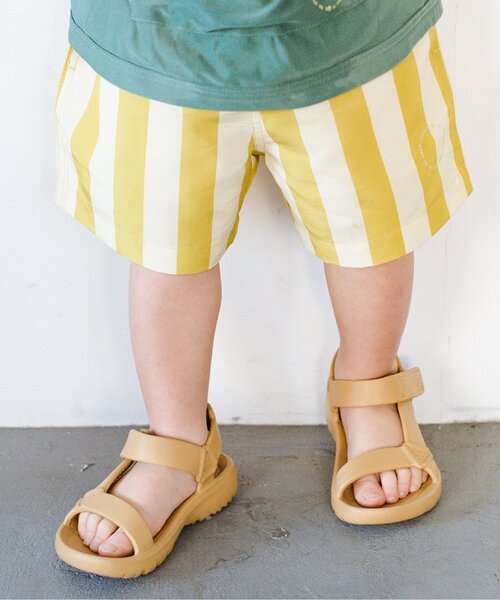 p.premier(ピードットプルミエ)の「ストライプスイムパンツ(水着・キッズ・ブラック/イエロー/ブラウン・80/90/100/110/120/130/140)」の1枚目の写真