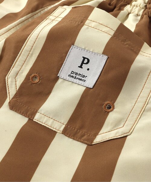 p.premier(ピードットプルミエ)の「ストライプスイムパンツ(水着・キッズ・ブラック/イエロー/ブラウン・80/90/100/110/120/130/140)」の8枚目の写真