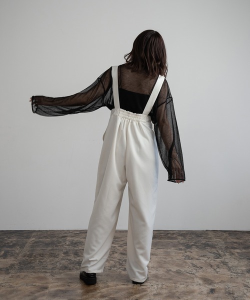 セール】crew neck sheer tops / クルーネックシアートップス（T