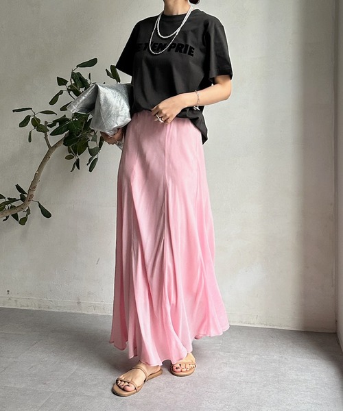 DouDou（ドゥドゥ）の「JE T'EN PRIEフロッキーロゴTEE（Tシャツ/カットソー・レディース・チャコールグレー/グレー/ホワイト系その他/ホワイト/ブラウン・FREE）」の21枚目の写真