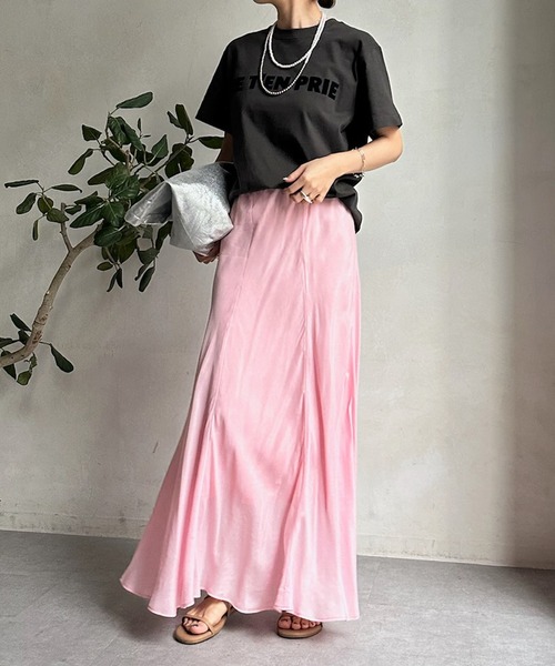 DouDou（ドゥドゥ）の「JE T'EN PRIEフロッキーロゴTEE（Tシャツ/カットソー・レディース・チャコールグレー/グレー/ホワイト系その他/ホワイト/ブラウン・FREE）」の19枚目の写真