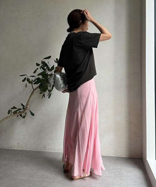 DouDou（ドゥドゥ）の「JE T'EN PRIEフロッキーロゴTEE（Tシャツ/カットソー・レディース・チャコールグレー/グレー/ホワイト系その他/ホワイト/ブラウン・FREE）」の18枚目の写真