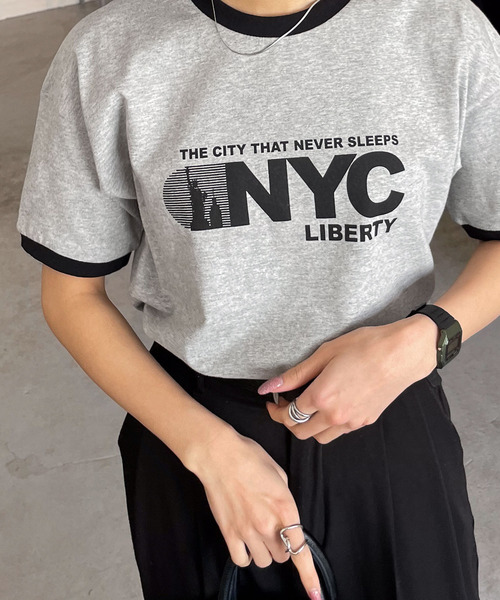 CHRYSOMALLON ストリート バイカラー 切替 Tシャツ 送料関税込 チギリオリジナルジャパン半袖Tシャツ CHIGIRI CHS55-551 ちぎり