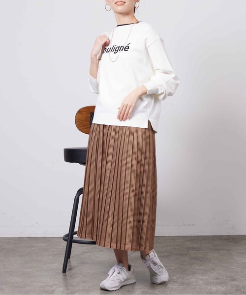 Chez toi（シェトワ）の「パネルメッシュレースフレアスカート（スカート・レディース・ベージュ/ネイビー/アイボリー・FREE）」の18枚目の写真