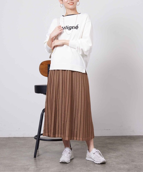 Chez toi（シェトワ）の「パネルメッシュレースフレアスカート（スカート・レディース・ベージュ/ネイビー/アイボリー・FREE）」の19枚目の写真