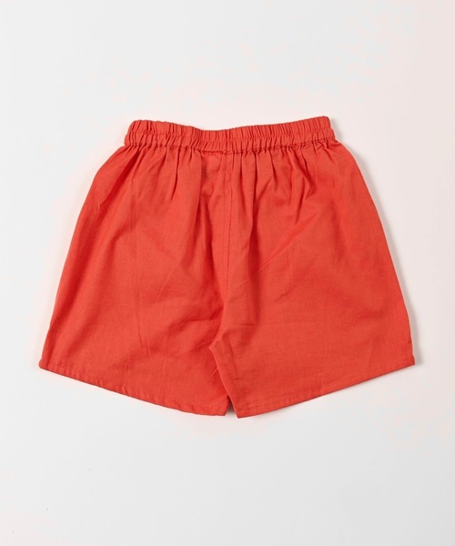 CALMIA（カルミア）の「naminamiリネンショートパンツ（80～150cm）（その他パンツ・キッズ・レッド/チャコール/パープル・150/140/110/100/90/80/130/120）」の4枚目の写真