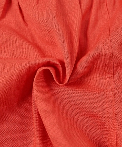 CALMIA（カルミア）の「naminamiリネンショートパンツ（80～150cm）（その他パンツ・キッズ・レッド/チャコール/パープル・150/140/110/100/90/80/130/120）」の8枚目の写真