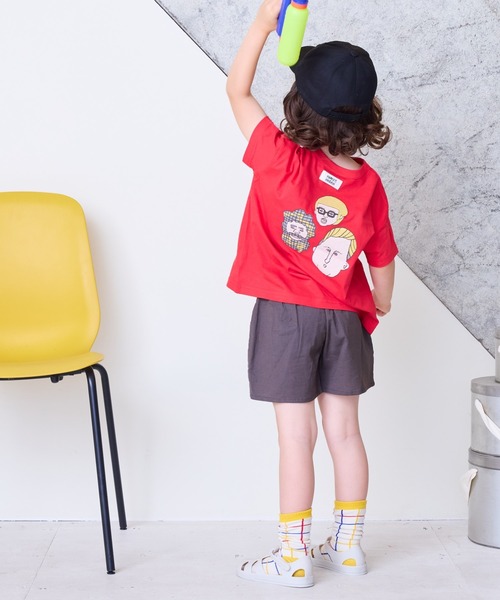 CALMIA（カルミア）の「naminamiリネンショートパンツ（80～150cm）（その他パンツ・キッズ・レッド/チャコール/パープル・150/140/110/100/90/80/130/120）」の19枚目の写真