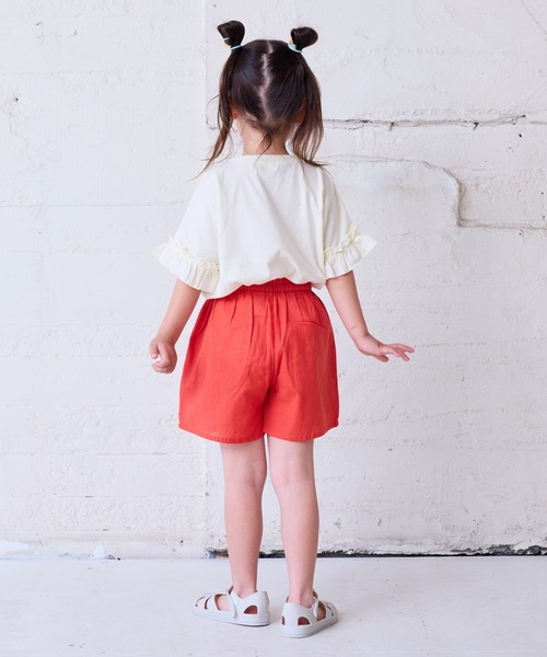 CALMIA（カルミア）の「naminamiリネンショートパンツ（80～150cm）（その他パンツ・キッズ・レッド/チャコール/パープル・150/140/110/100/90/80/130/120）」の12枚目の写真