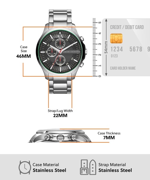 ARMANI EXCHANGE（アルマーニエクスチェンジ）の「AX2163（アナログ腕時計・メンズ・シルバー・FREE）」の3枚目の写真