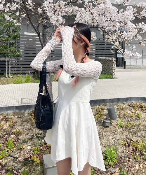 [NASTY FANCY CLUB] POIN LACE LAYERED TEE★レース A'GEM/9 × .kom 『 FANCY CLUB/ファンシークラブ』 POIN LACE