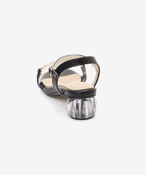 MAJESTIC LEGON（マジェスティックレゴン）の「クリアパールサンダル（サンダル・レディース・ブラック/アイボリー・SMALL/MEDIUM/LARGE/X-LARGE）」の6枚目の写真