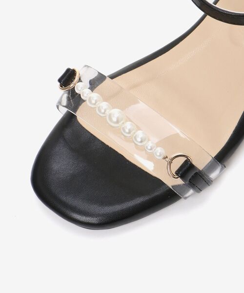 MAJESTIC LEGON（マジェスティックレゴン）の「クリアパールサンダル（サンダル・レディース・ブラック/アイボリー・SMALL/MEDIUM/LARGE/X-LARGE）」の8枚目の写真