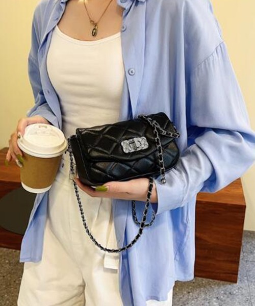 Miniministore(ミニミニストア)の「チェーンバッグ レディース キルティング(ショルダーバッグ・レディース・グリーン/ブラウン/ブラック/オフホワイト・FREE)」の14枚目の写真