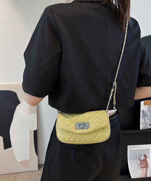 Miniministore(ミニミニストア)の「チェーンバッグ レディース キルティング(ショルダーバッグ・レディース・グリーン/ブラウン/ブラック/オフホワイト・FREE)」の17枚目の写真