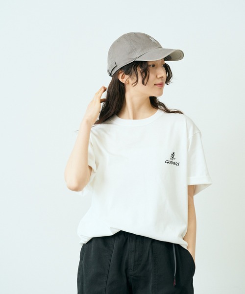 Gramicci(グラミチ)の「Gramicci/グラミチ ONE POINT LOGO TEE ワンポイントロゴ Tシャツ(Tシャツ/カットソー・メンズ・ブラック/ホワイト・XL/L/M)」の1枚目の写真